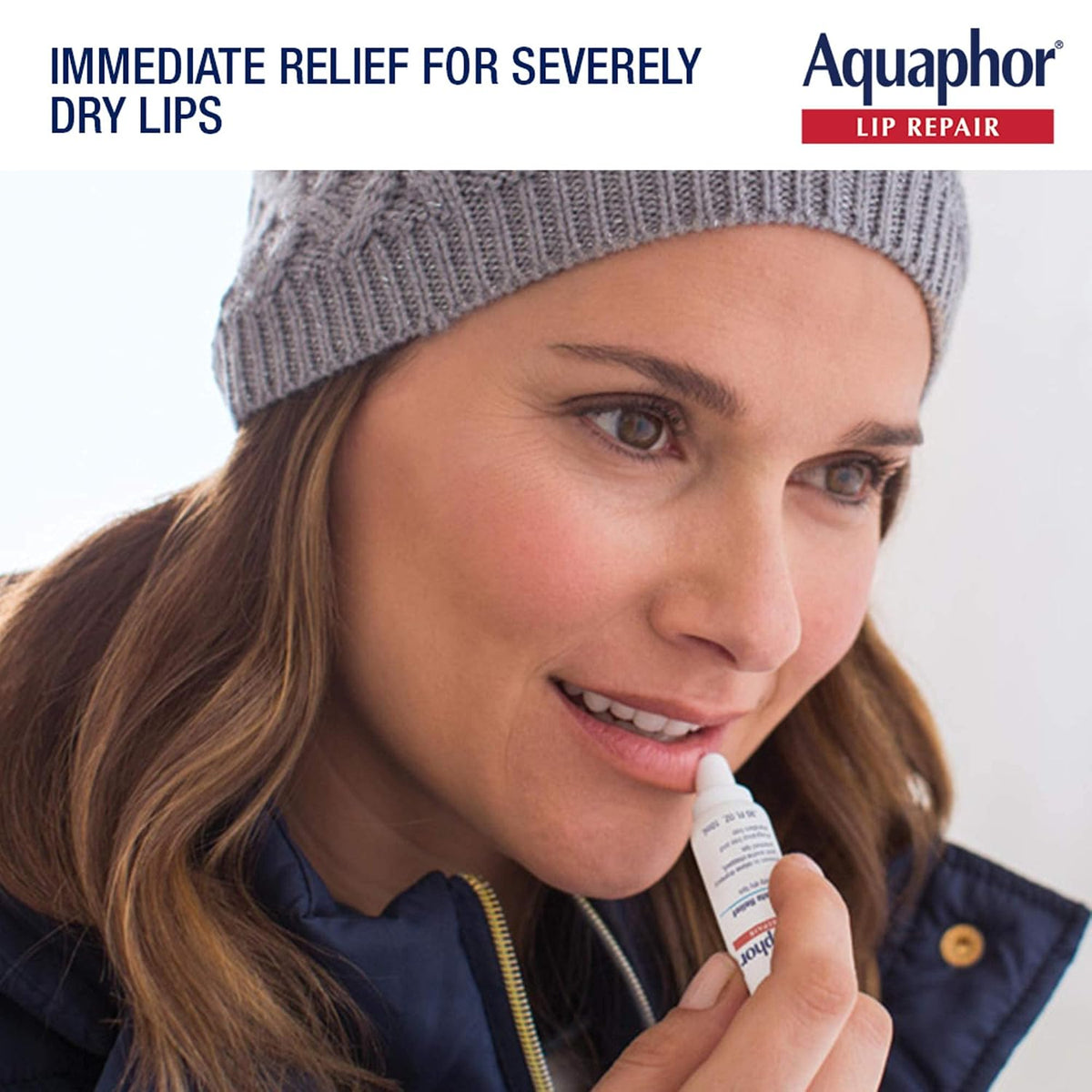 Fragrance free Aquaphor Lip Repair tube