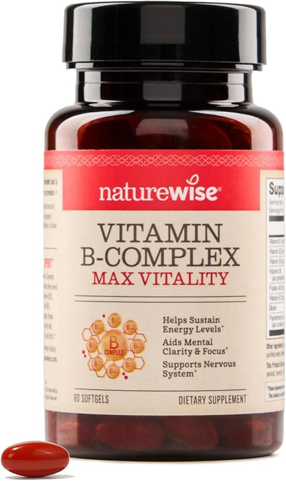 NatureWise Vitamin B Complex 60 softgels bottle