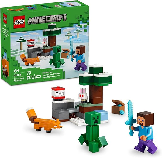 LEGO Minecraft Steve’s Taiga Adventure building set