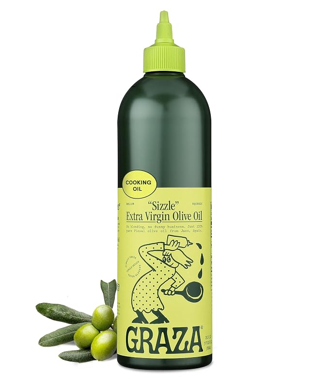 Graza Sizzle extra virgin olive oil squeeze bottle
