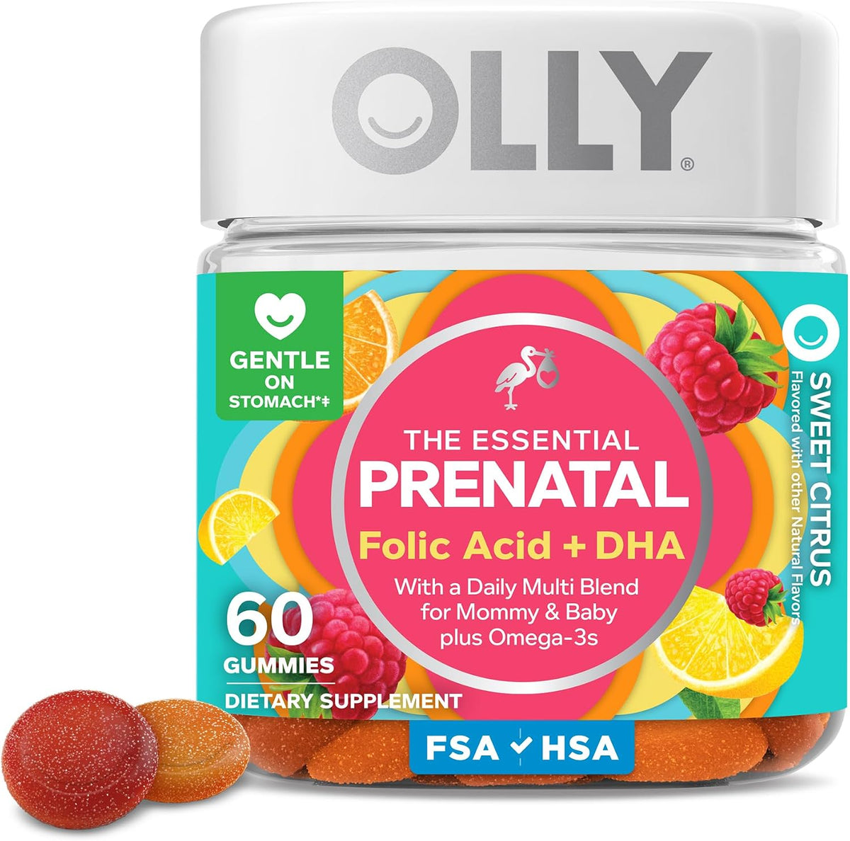 OLLY prenatal DHA and folic acid gummies