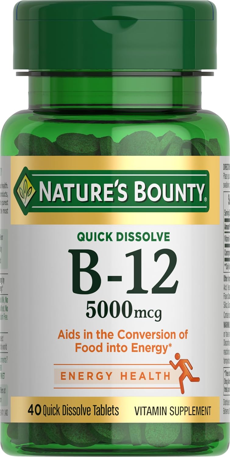 Nature's Bounty B12 quick dissolve tablets 40ct