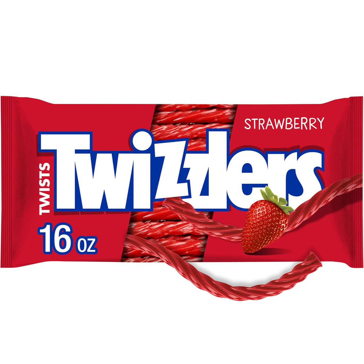 Strawberry flavored licorice style candy bag