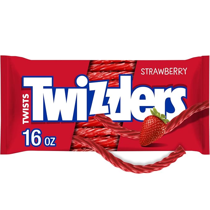 TWIZZLERS Twists strawberry chewy candy 16 oz bag