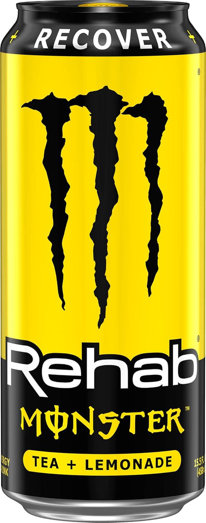 Monster Rehab Tea plus Lemonade energy beverage can