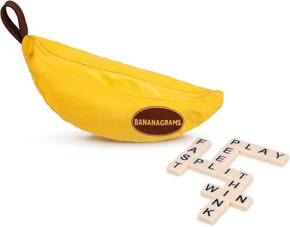 Bananagrams Classic Word Game in banana pouch