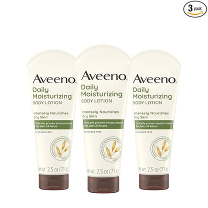 Aveeno Daily Moisturizing Body Lotion fragrance-free 3 pack