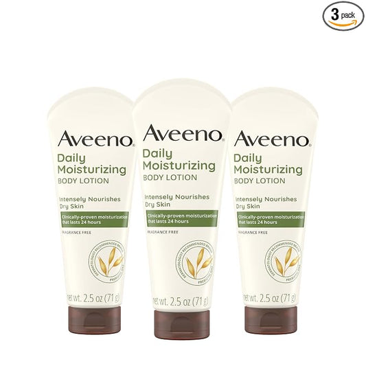 Aveeno Daily Moisturizing Body Lotion fragrance-free 3 pack
