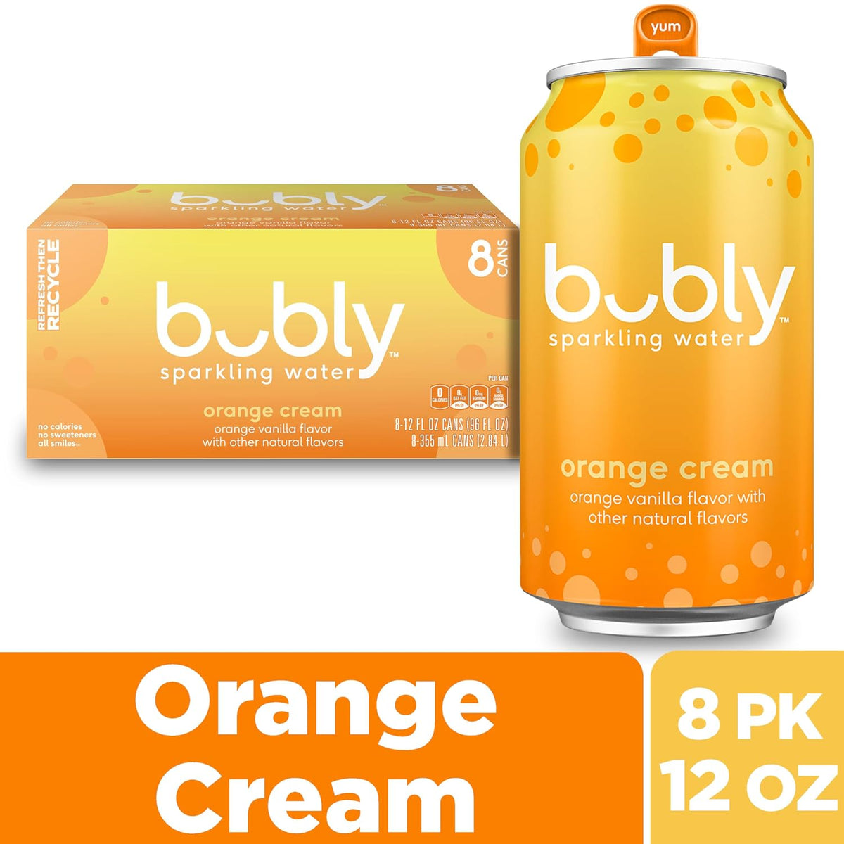Bubly zero sugar sparkling water multipack