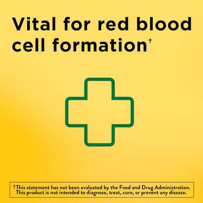 Nature Made Iron 65 mg supplement facts panel