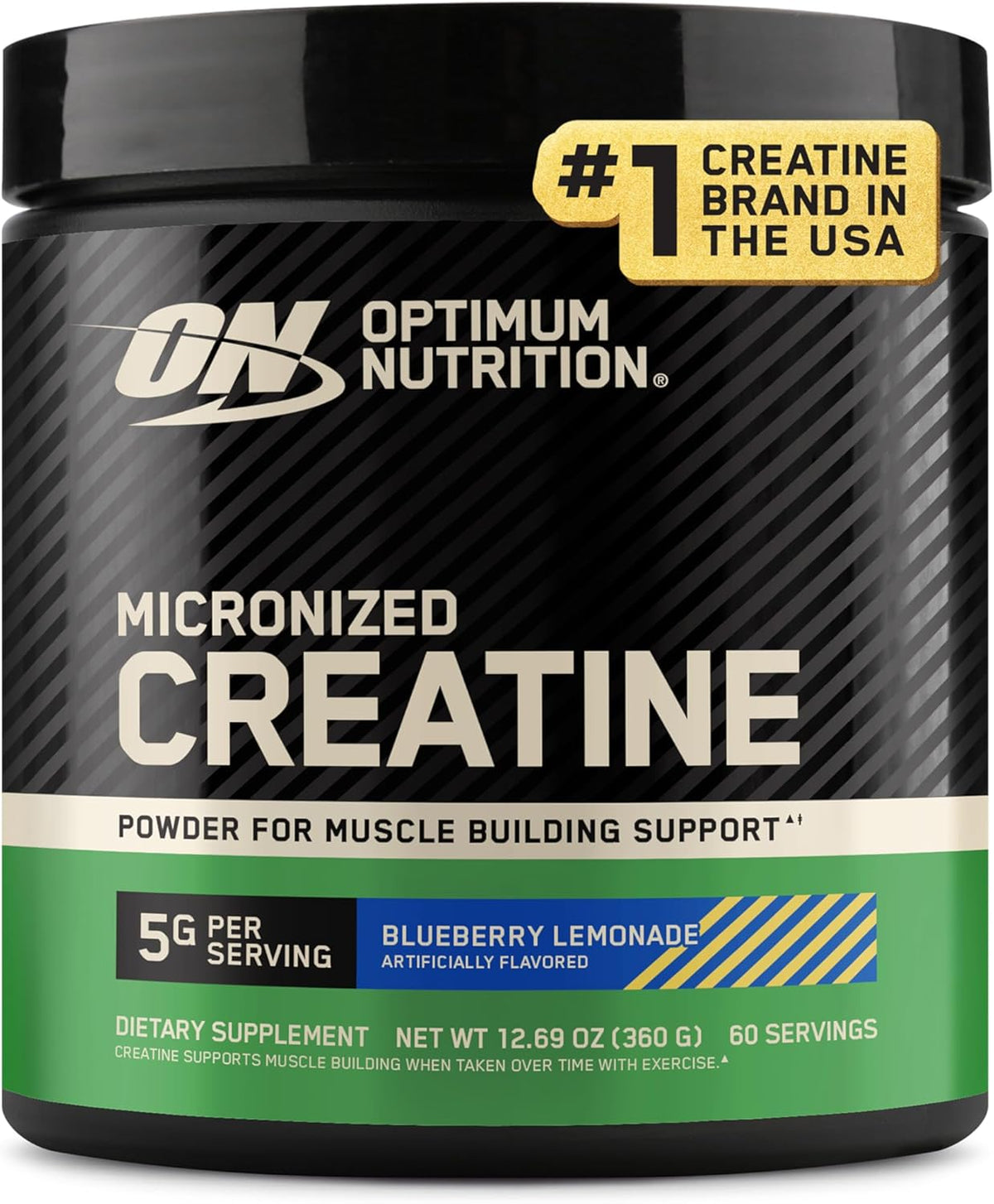 Blueberry Lemonade creatine monohydrate powder by Optimum Nutrition