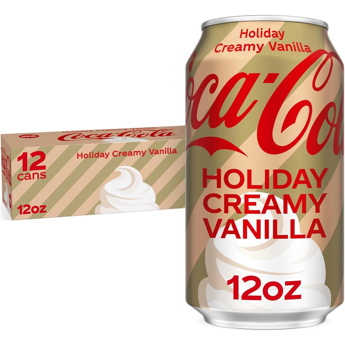 Seasonal Coca-Cola vanilla soda beverage 12-pack