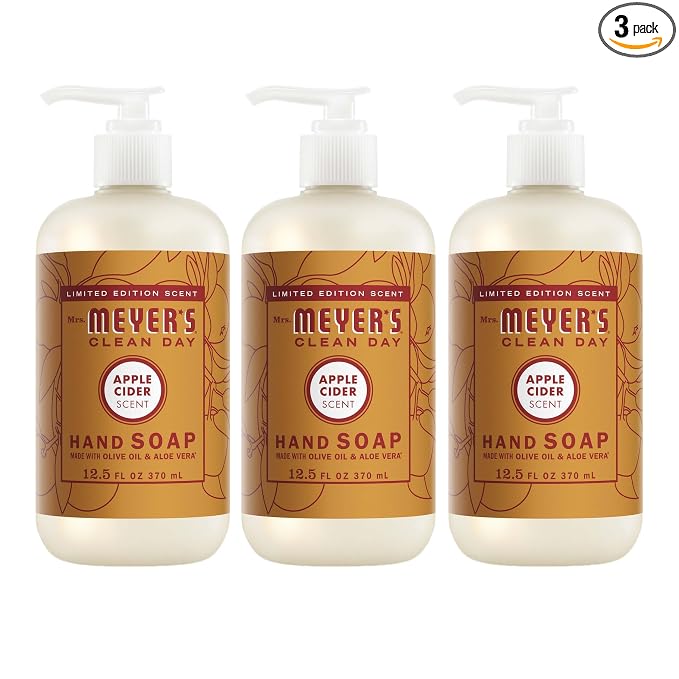 Mrs. Meyer's Apple Cider liquid hand soap 3 pack