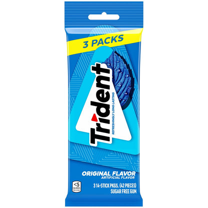Trident Original individually wrapped sugar-free gum sticks