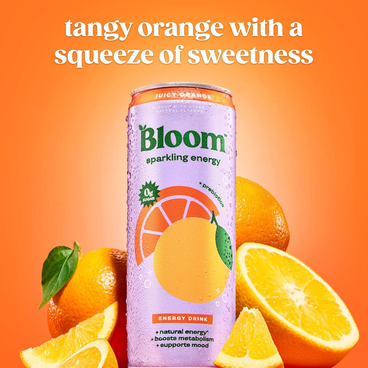 Bloom Nutrition zero sugar energy drink 12 oz can
