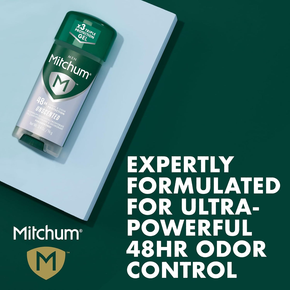 Men’s invisible gel antiperspirant deodorant by Mitchum