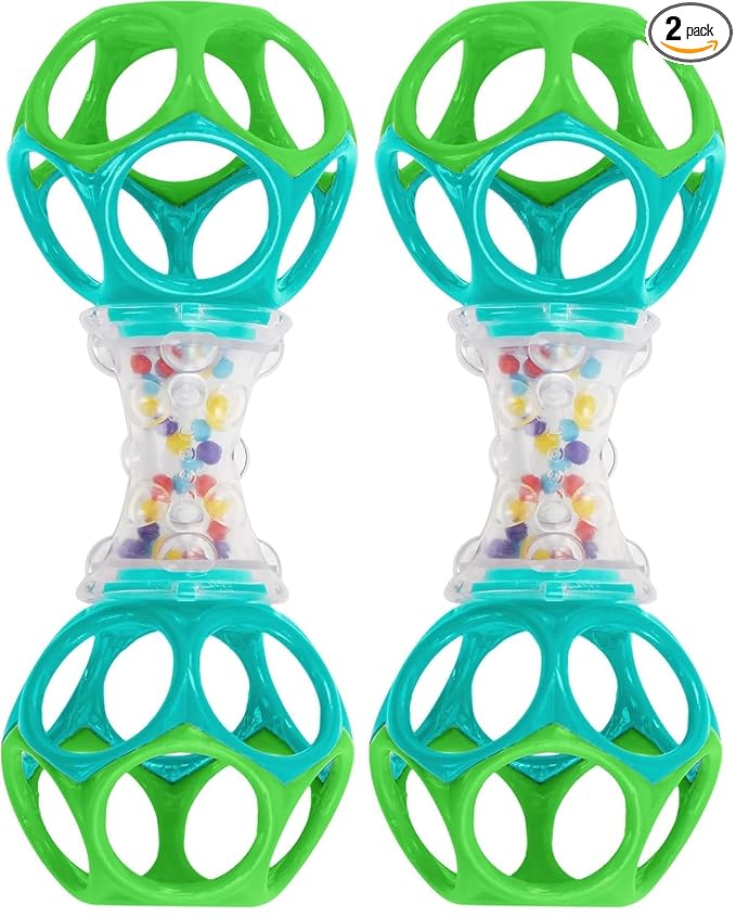 Bright Starts Oball shaker toy with flexible ends