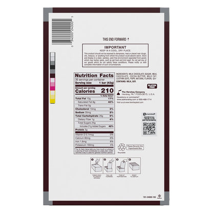 HERSHEY'S milk chocolate bars for s'mores