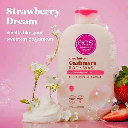 Strawberry Dream scented body wash by eos