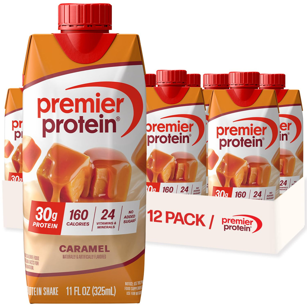 Premier Protein 30g protein caramel shake bottle
