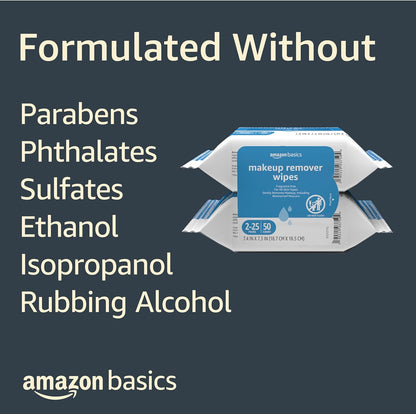 Hypoallergenic makeup remover cleansing wipes 25 count