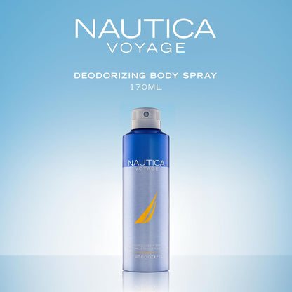 Nautica Voyage woody musk amber body spray