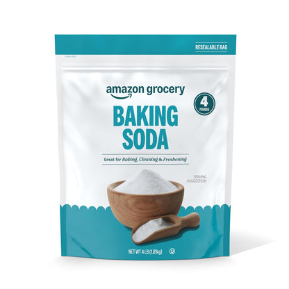 Amazon Grocery baking soda pantry staple 4 pound bag