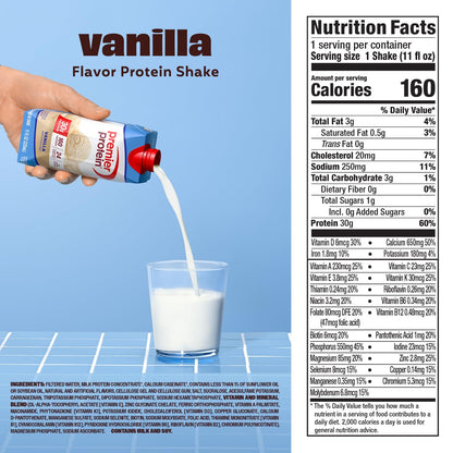 Vanilla ready to drink protein shake pack
