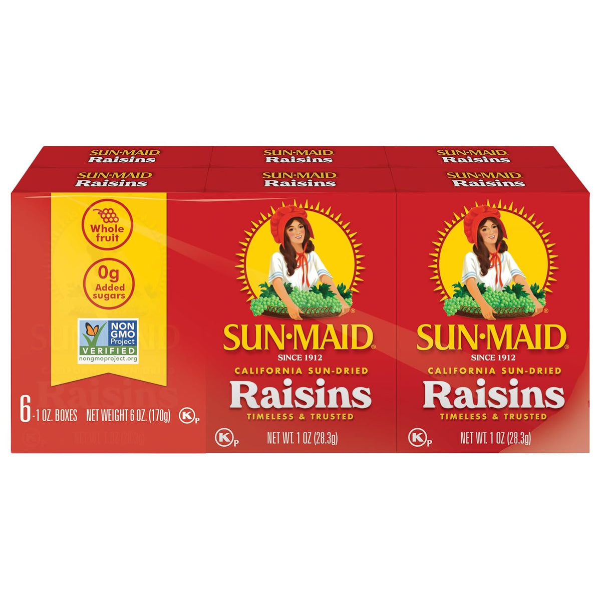 Snack-size Sun-Maid raisins 1 oz boxes