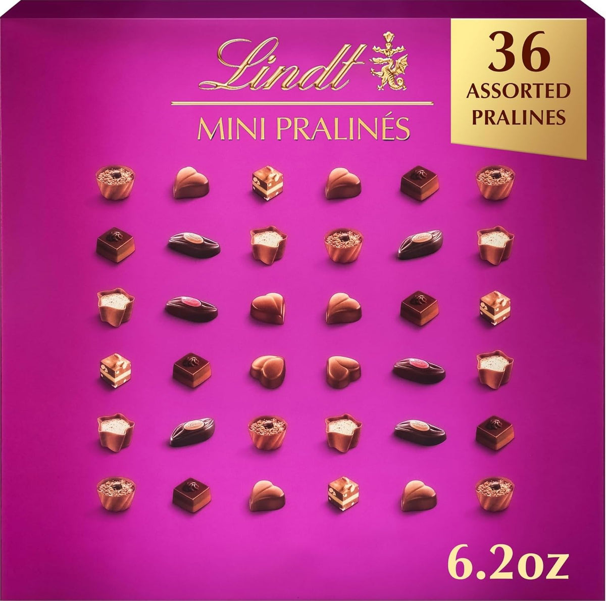 Lindt assorted mini pralines chocolate candy box