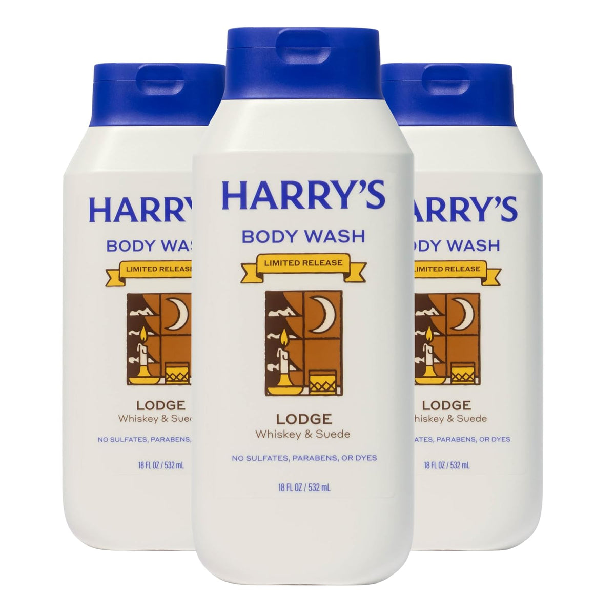 Harry's limited edition Lodge scent body wash