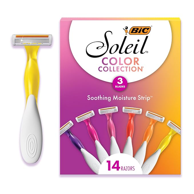 BIC Soleil 3 Colors disposable women's razors 14-pack