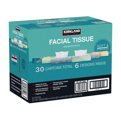 Kirkland Signature 2-ply facial tissue 30-pack