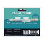Flat box Kirkland Signature facial tissues