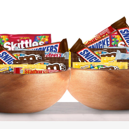 Assorted full-size candy bars in retail box