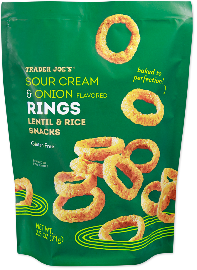 Trader Joe's sour cream and onion flavored rings snack