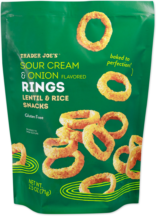 Trader Joe's sour cream and onion flavored rings snack