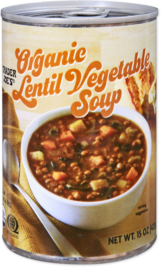 Trader Joe's organic lentil vegetable soup