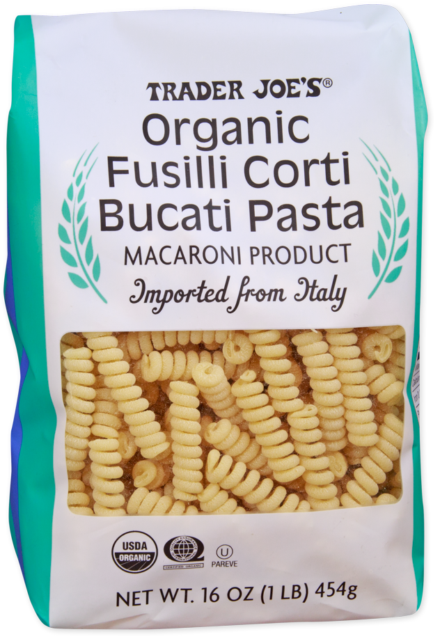 Trader Joe's organic fusilli corti bucati pasta