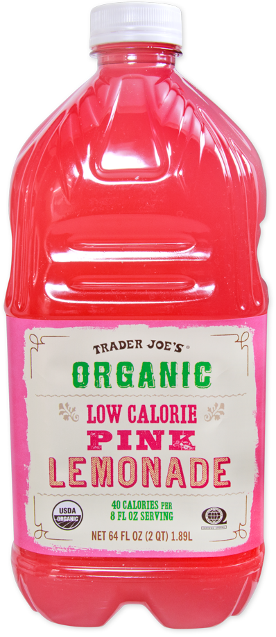 Trader Joe's organic low calorie pink lemonade
