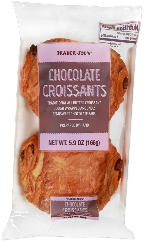 Trader Joe's chocolate croissants bakery treat