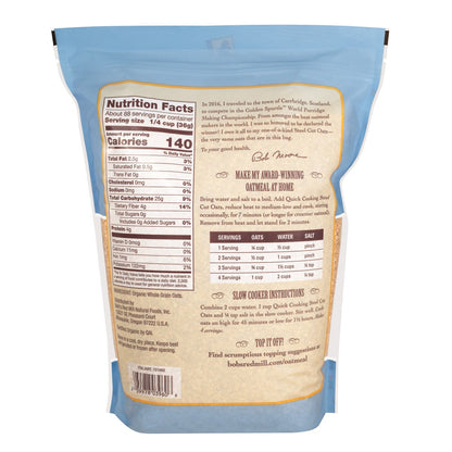 Bob's Red Mill organic oats for quick breakfast prep