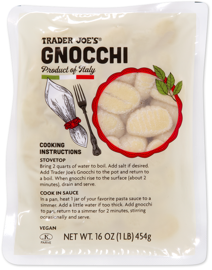 Trader Joe's vegan kosher gnocchi