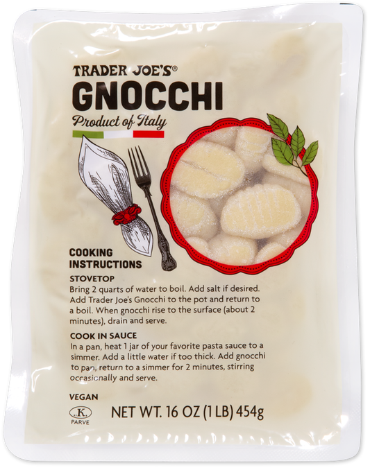 Trader Joe's vegan kosher gnocchi