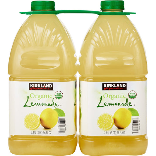 Kirkland Signature organic lemonade 2-pack bottles