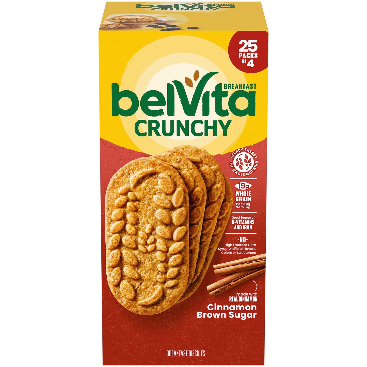 belVita Cinnamon Brown Sugar Breakfast Biscuits 25 pack