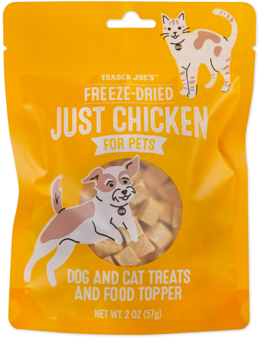 Trader Joe's freeze-dried chicken pet treat