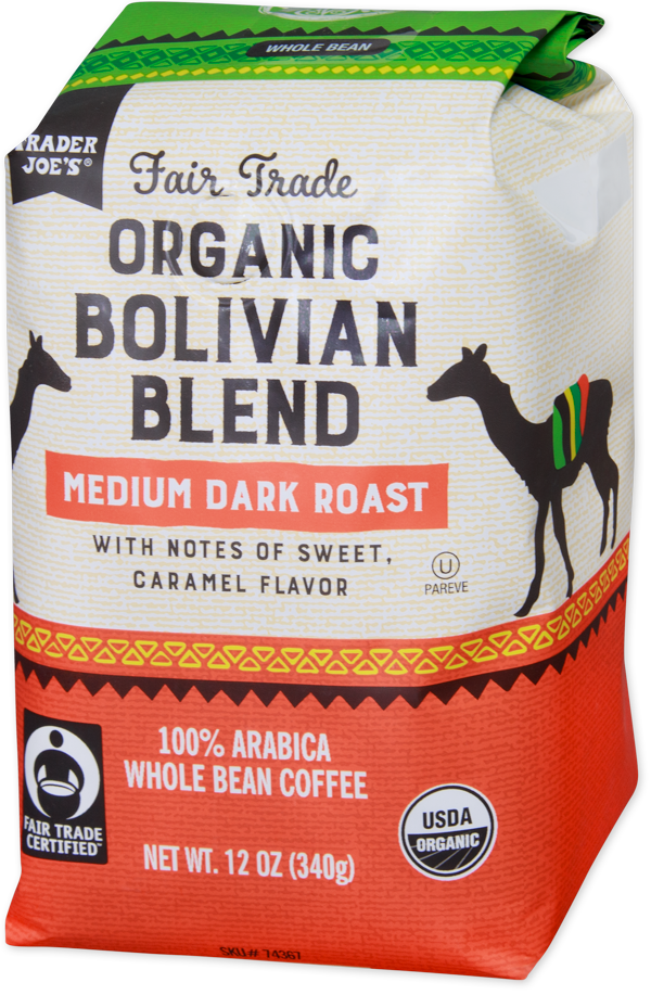 Trader Joe's Fair Trade Organic Bolivian Blend coffee