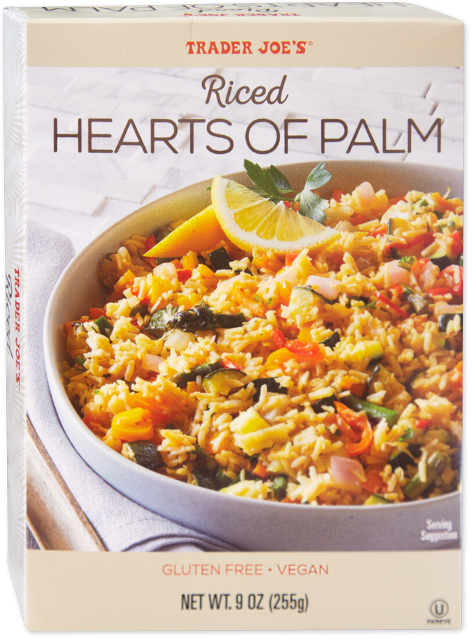 Trader Joe's riced hearts of palm package