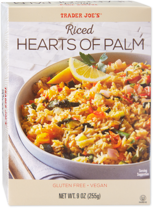 Trader Joe's riced hearts of palm package
